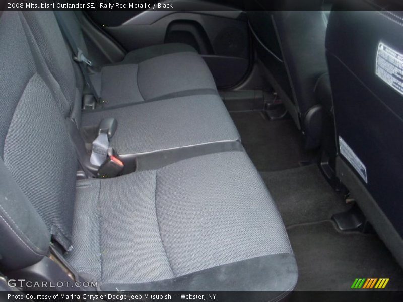 Rally Red Metallic / Black 2008 Mitsubishi Outlander SE