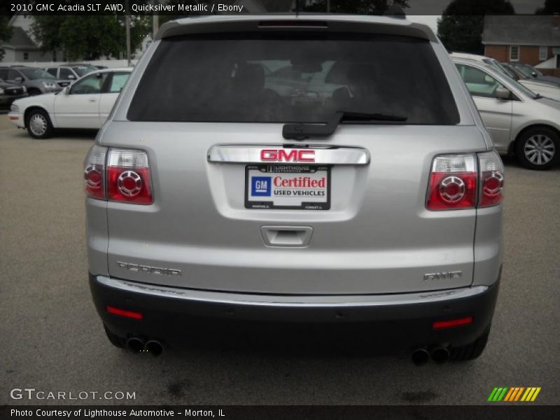Quicksilver Metallic / Ebony 2010 GMC Acadia SLT AWD