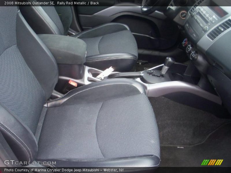 Rally Red Metallic / Black 2008 Mitsubishi Outlander SE