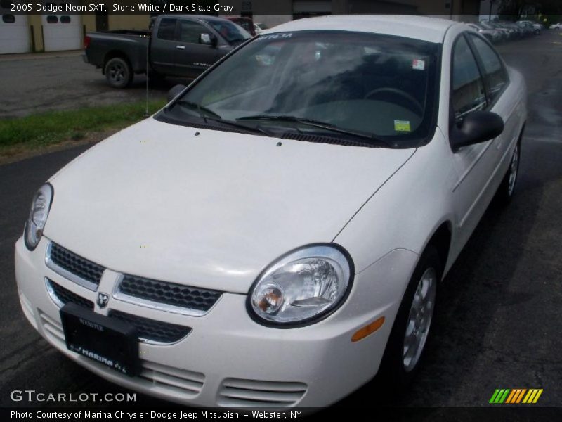 Stone White / Dark Slate Gray 2005 Dodge Neon SXT
