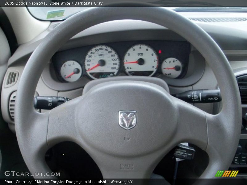 Stone White / Dark Slate Gray 2005 Dodge Neon SXT