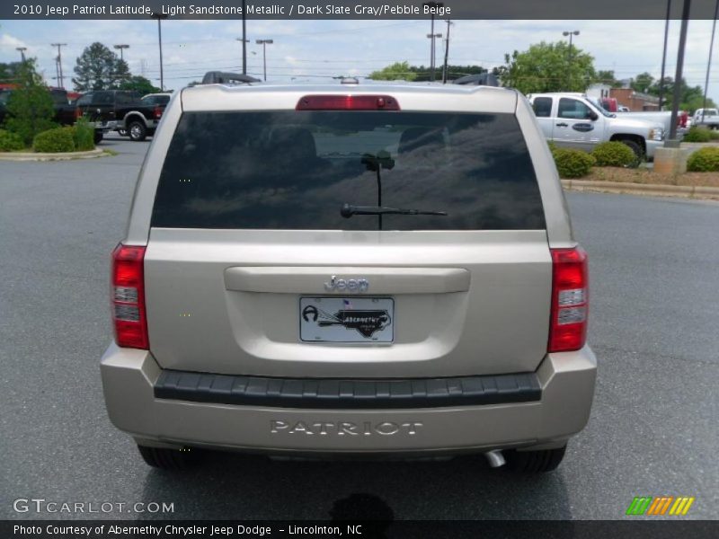 Light Sandstone Metallic / Dark Slate Gray/Pebble Beige 2010 Jeep Patriot Latitude