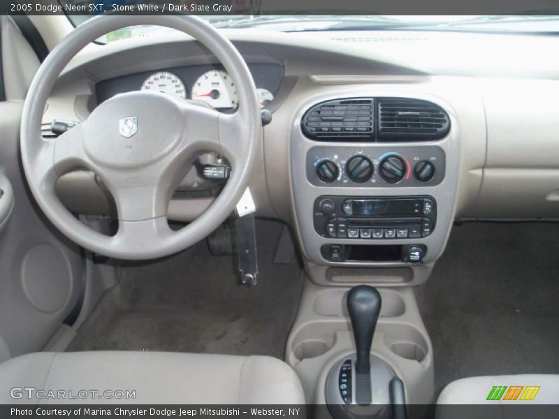 Stone White / Dark Slate Gray 2005 Dodge Neon SXT