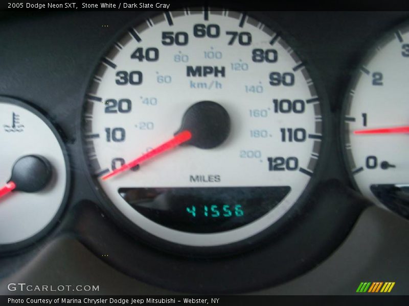 Stone White / Dark Slate Gray 2005 Dodge Neon SXT