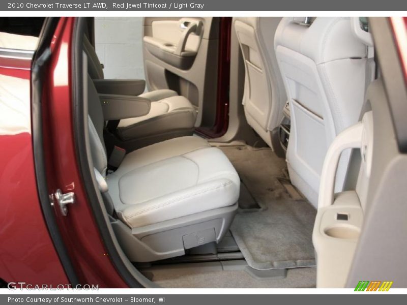 Red Jewel Tintcoat / Light Gray 2010 Chevrolet Traverse LT AWD