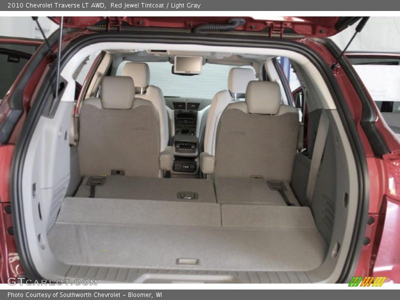 Red Jewel Tintcoat / Light Gray 2010 Chevrolet Traverse LT AWD