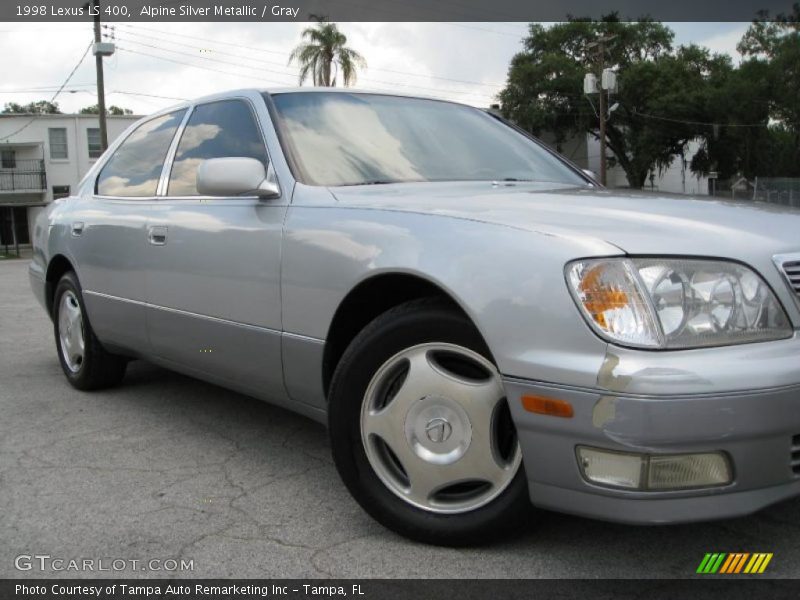 Alpine Silver Metallic / Gray 1998 Lexus LS 400