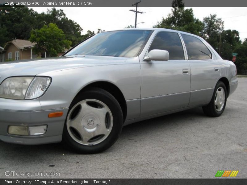 Alpine Silver Metallic / Gray 1998 Lexus LS 400