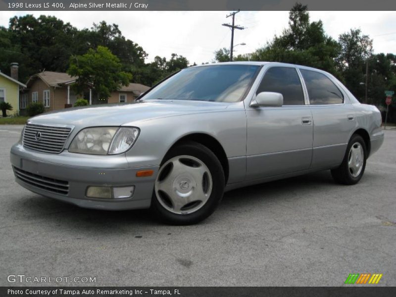 Alpine Silver Metallic / Gray 1998 Lexus LS 400