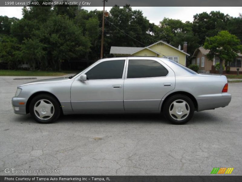 Alpine Silver Metallic / Gray 1998 Lexus LS 400