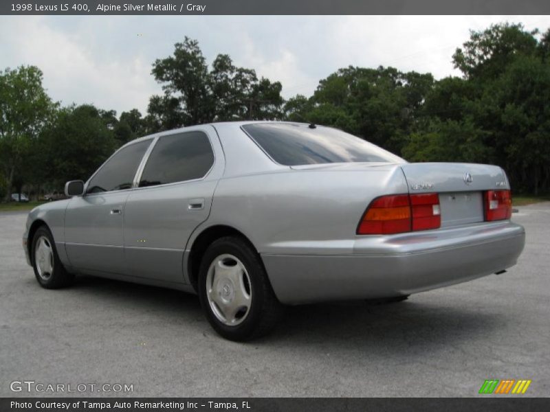 Alpine Silver Metallic / Gray 1998 Lexus LS 400