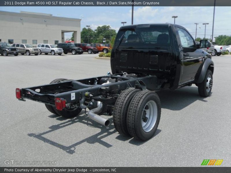 Black / Dark Slate/Medium Graystone 2011 Dodge Ram 4500 HD SLT Regular Cab Chassis