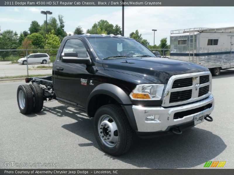 Black / Dark Slate/Medium Graystone 2011 Dodge Ram 4500 HD SLT Regular Cab Chassis