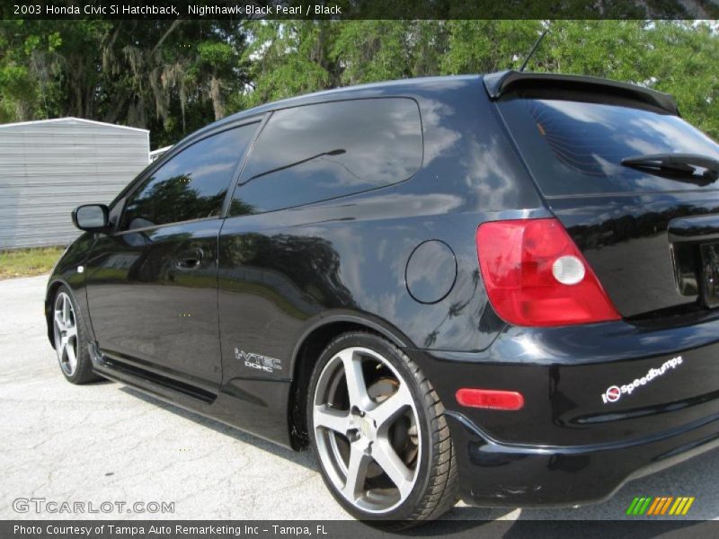 Nighthawk Black Pearl / Black 2003 Honda Civic Si Hatchback