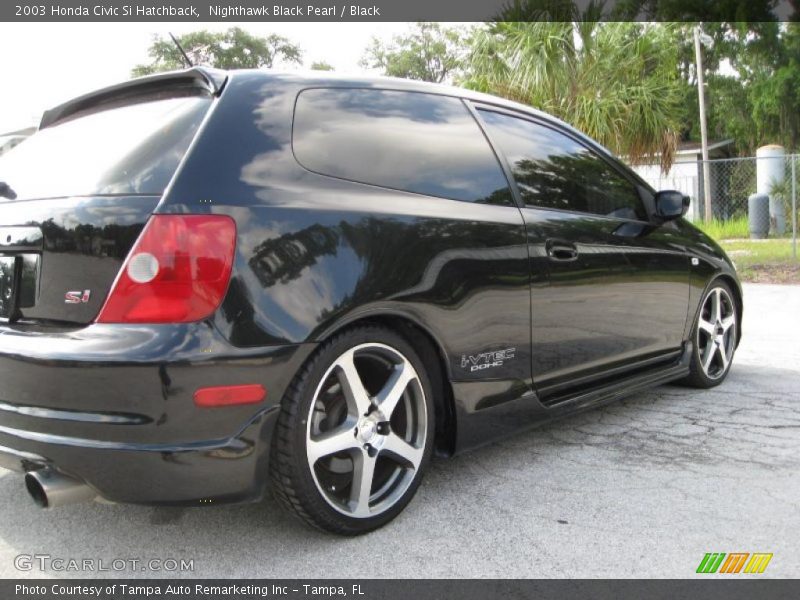 Nighthawk Black Pearl / Black 2003 Honda Civic Si Hatchback