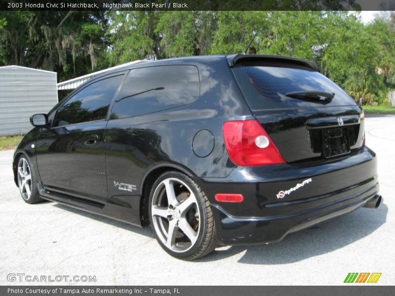 Nighthawk Black Pearl / Black 2003 Honda Civic Si Hatchback