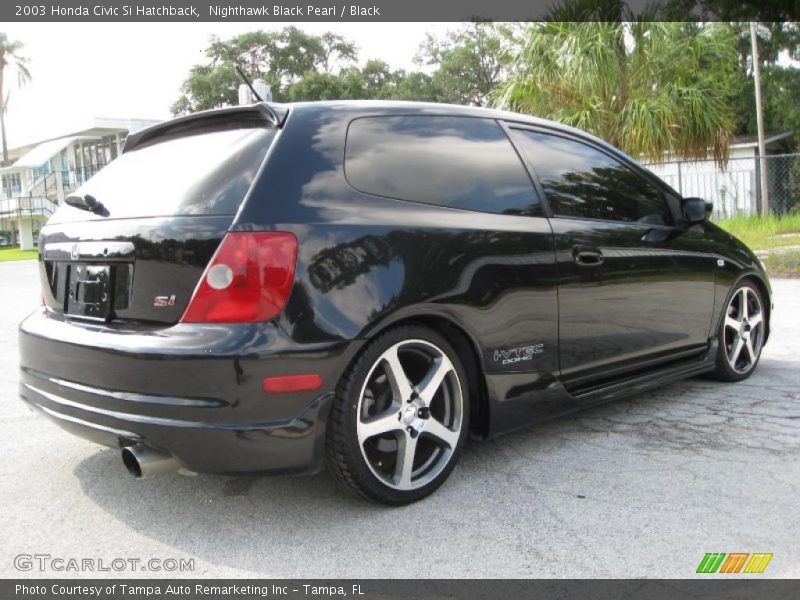 Nighthawk Black Pearl / Black 2003 Honda Civic Si Hatchback