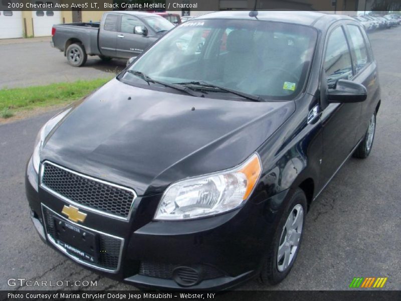 Black Granite Metallic / Charcoal 2009 Chevrolet Aveo Aveo5 LT
