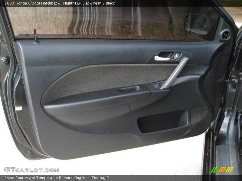 Nighthawk Black Pearl / Black 2003 Honda Civic Si Hatchback