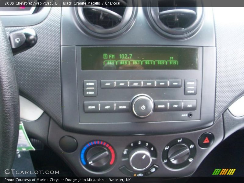 Black Granite Metallic / Charcoal 2009 Chevrolet Aveo Aveo5 LT