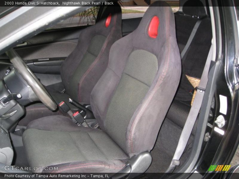 Nighthawk Black Pearl / Black 2003 Honda Civic Si Hatchback