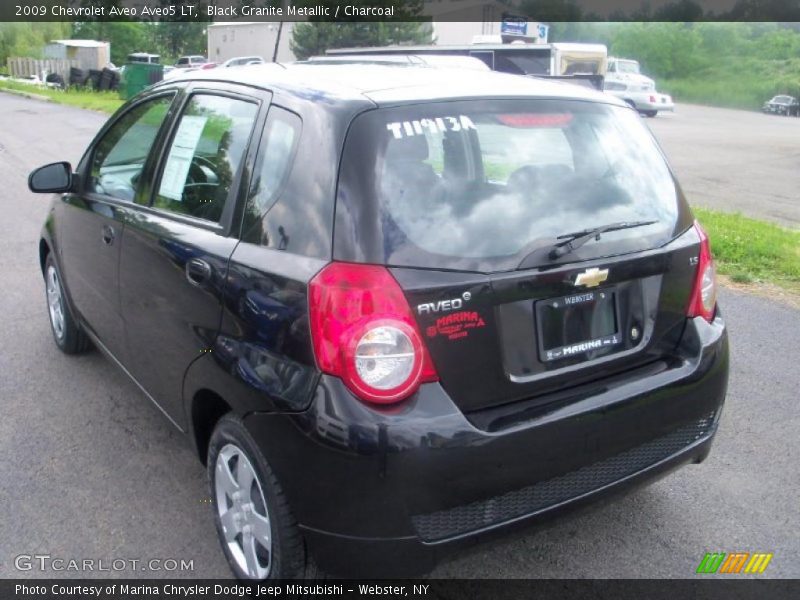 Black Granite Metallic / Charcoal 2009 Chevrolet Aveo Aveo5 LT