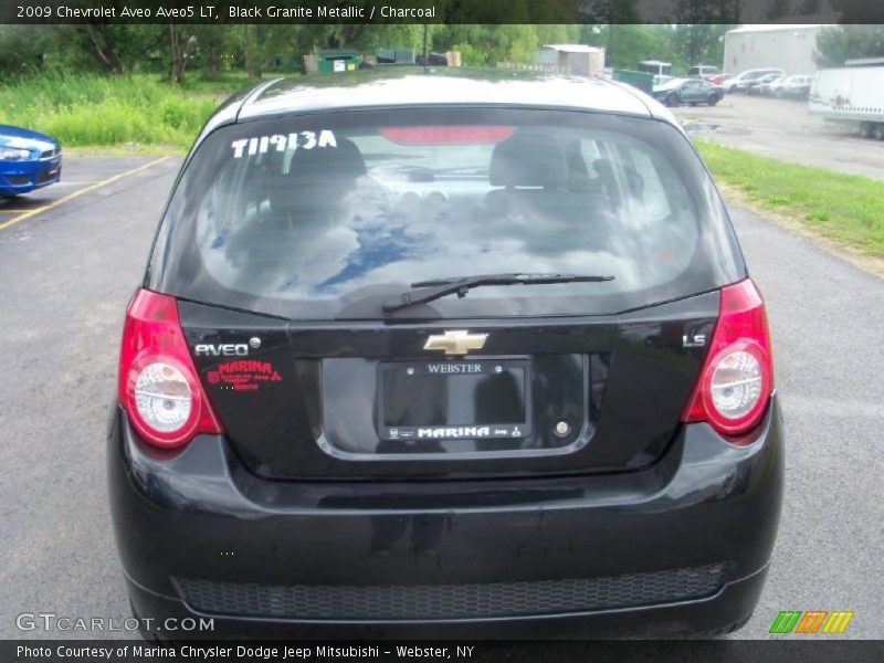 Black Granite Metallic / Charcoal 2009 Chevrolet Aveo Aveo5 LT