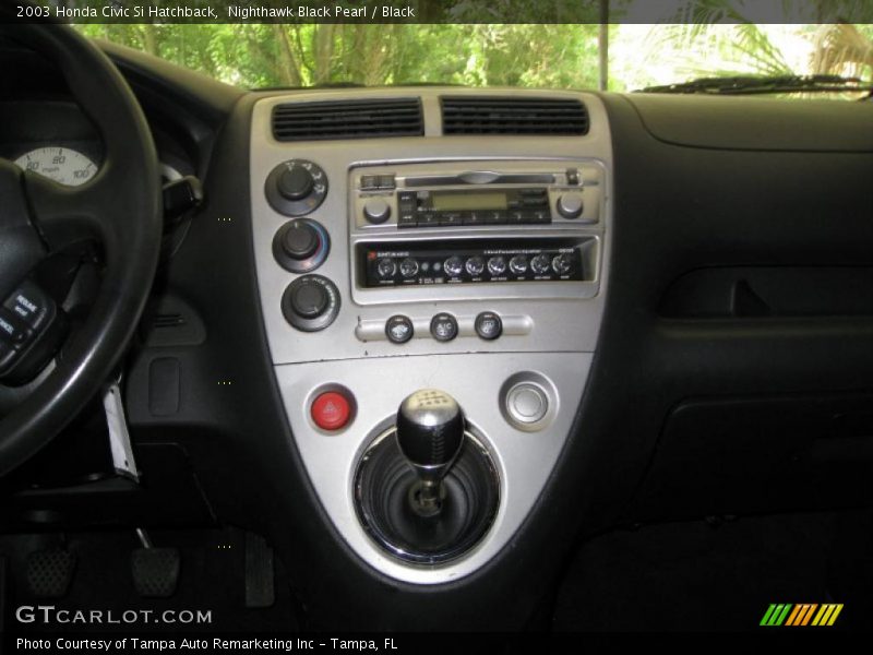 Nighthawk Black Pearl / Black 2003 Honda Civic Si Hatchback