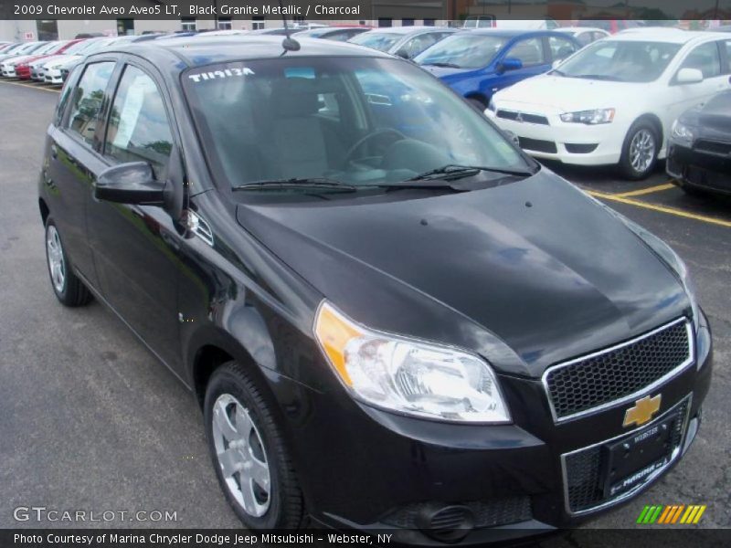 Black Granite Metallic / Charcoal 2009 Chevrolet Aveo Aveo5 LT
