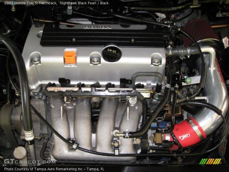 Nighthawk Black Pearl / Black 2003 Honda Civic Si Hatchback