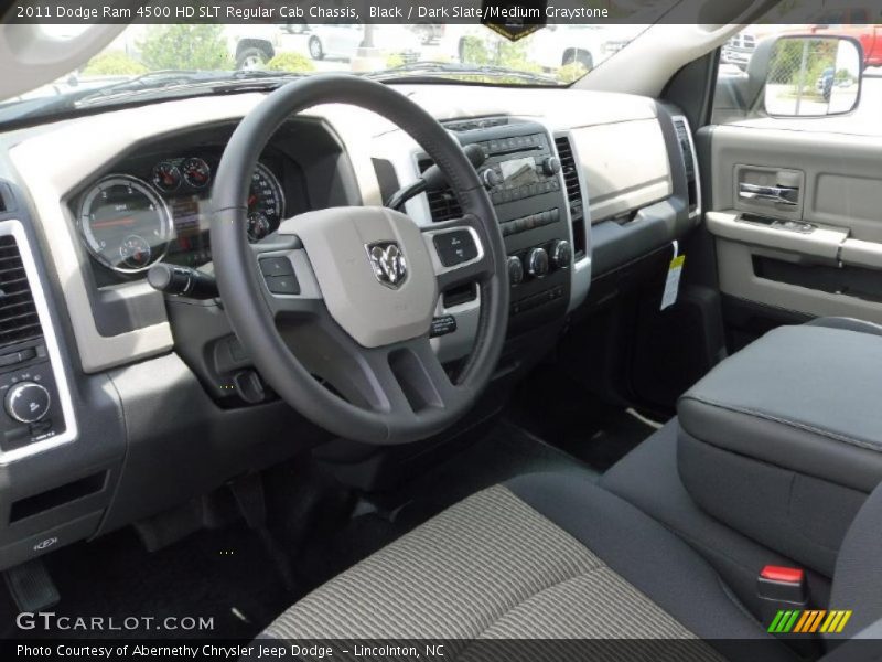 Black / Dark Slate/Medium Graystone 2011 Dodge Ram 4500 HD SLT Regular Cab Chassis
