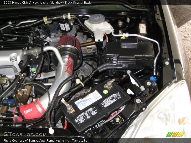 Nighthawk Black Pearl / Black 2003 Honda Civic Si Hatchback