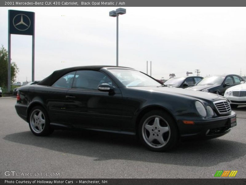 Black Opal Metallic / Ash 2001 Mercedes-Benz CLK 430 Cabriolet