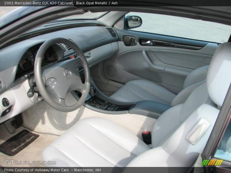 Black Opal Metallic / Ash 2001 Mercedes-Benz CLK 430 Cabriolet