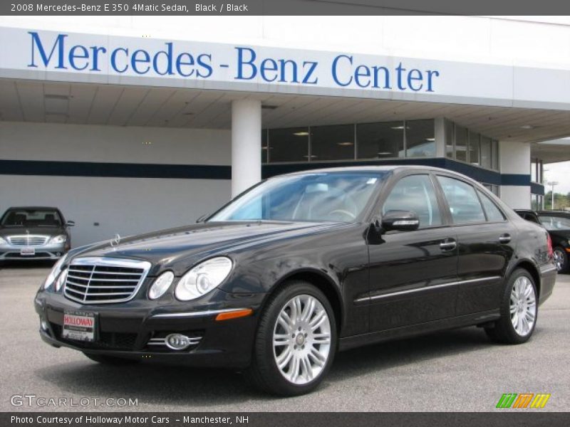 Black / Black 2008 Mercedes-Benz E 350 4Matic Sedan