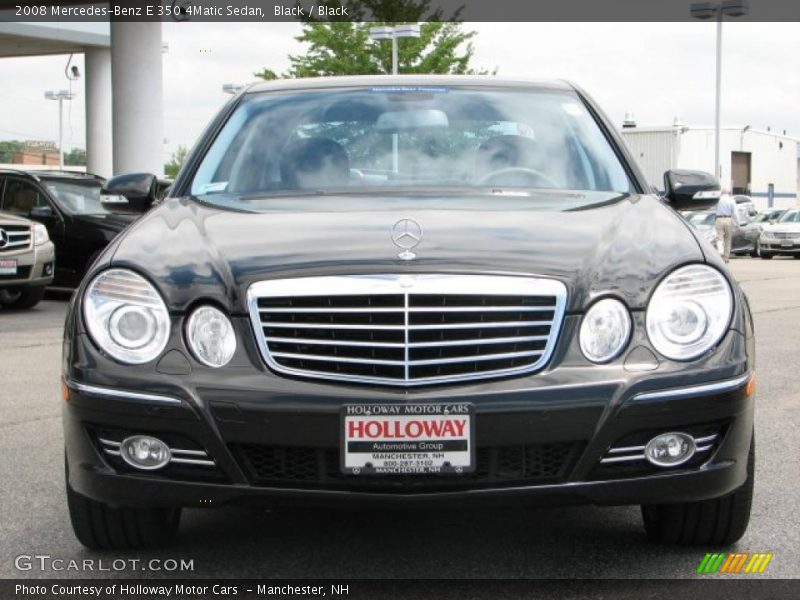 Black / Black 2008 Mercedes-Benz E 350 4Matic Sedan