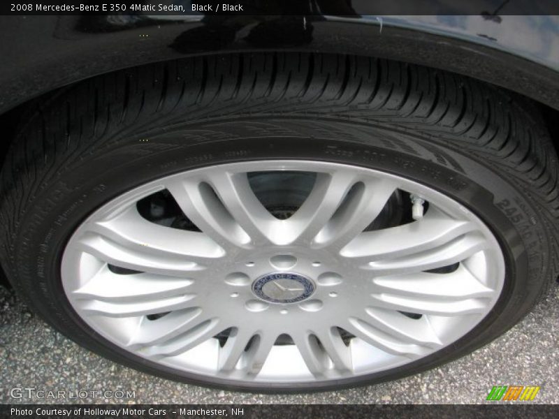 Black / Black 2008 Mercedes-Benz E 350 4Matic Sedan