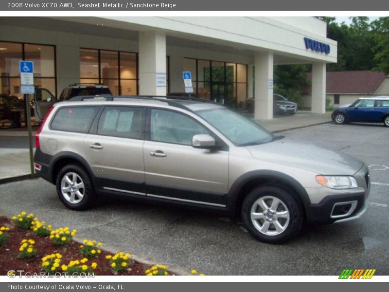 Seashell Metallic / Sandstone Beige 2008 Volvo XC70 AWD