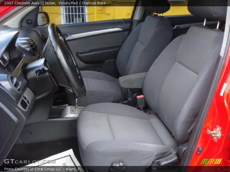 Victory Red / Charcoal Black 2007 Chevrolet Aveo LS Sedan