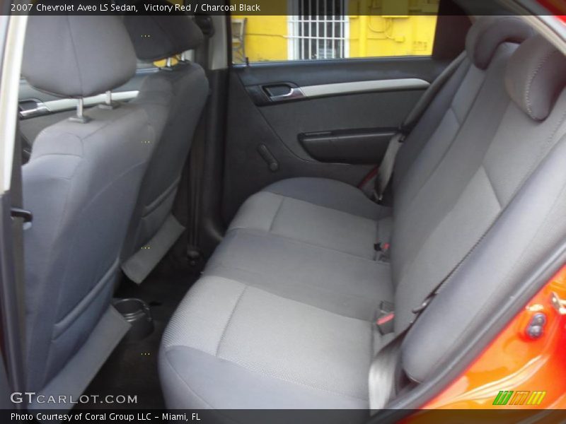 Victory Red / Charcoal Black 2007 Chevrolet Aveo LS Sedan