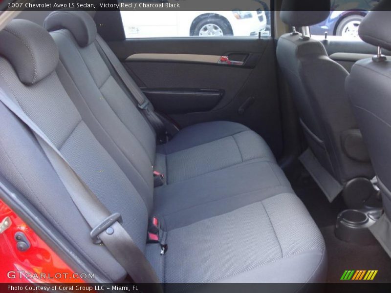 Victory Red / Charcoal Black 2007 Chevrolet Aveo LS Sedan