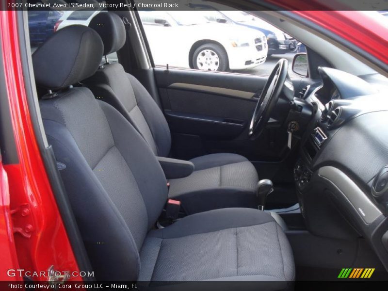 Victory Red / Charcoal Black 2007 Chevrolet Aveo LS Sedan