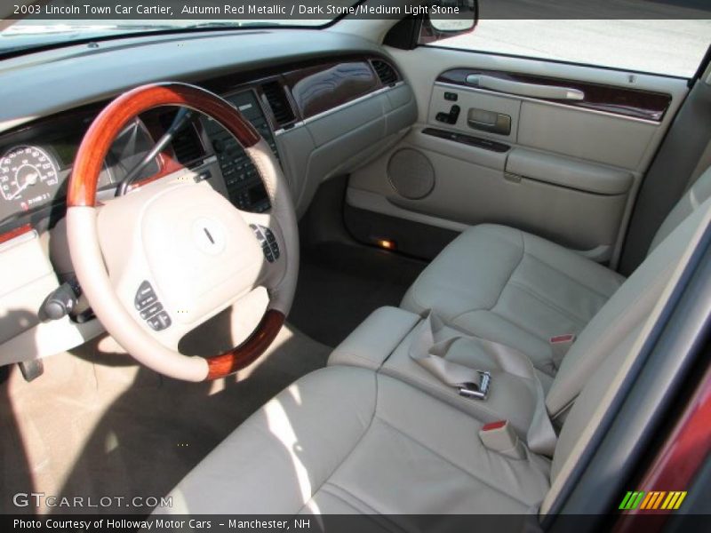Autumn Red Metallic / Dark Stone/Medium Light Stone 2003 Lincoln Town Car Cartier