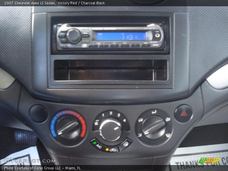 Victory Red / Charcoal Black 2007 Chevrolet Aveo LS Sedan