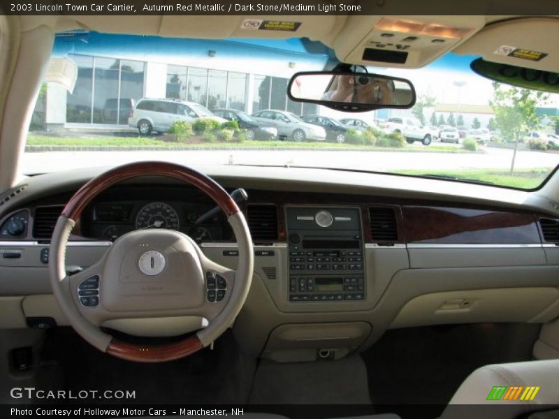 Autumn Red Metallic / Dark Stone/Medium Light Stone 2003 Lincoln Town Car Cartier