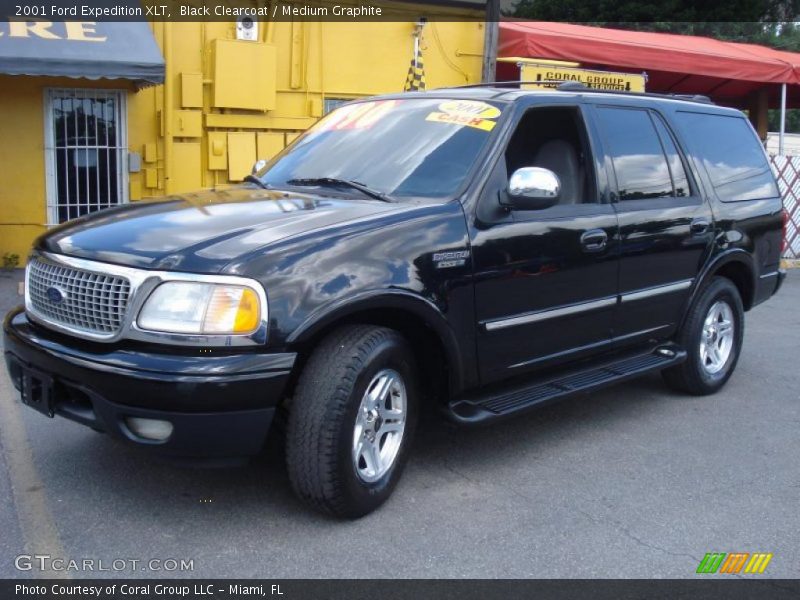 Black Clearcoat / Medium Graphite 2001 Ford Expedition XLT