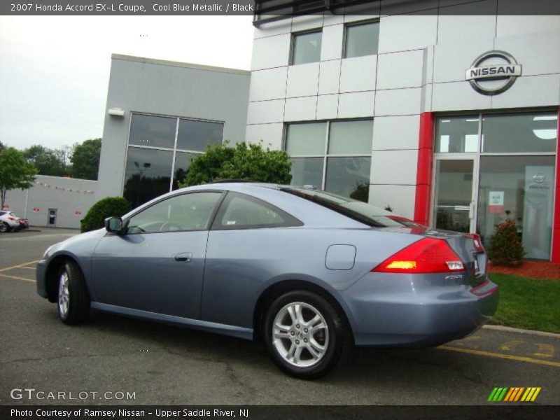 Cool Blue Metallic / Black 2007 Honda Accord EX-L Coupe