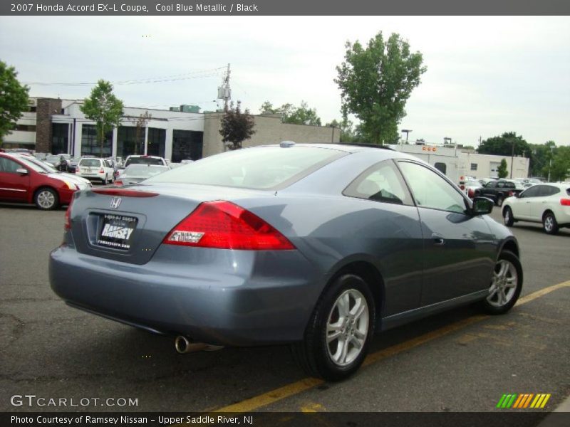 Cool Blue Metallic / Black 2007 Honda Accord EX-L Coupe