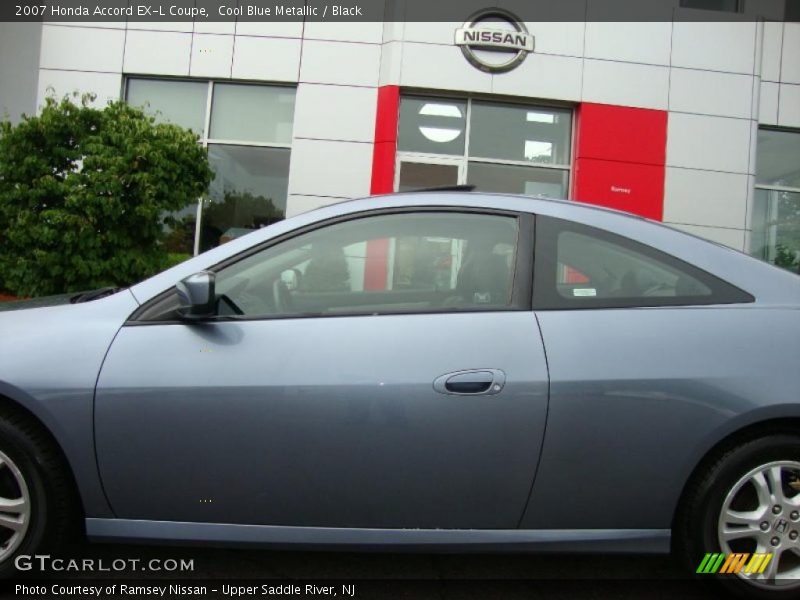 Cool Blue Metallic / Black 2007 Honda Accord EX-L Coupe
