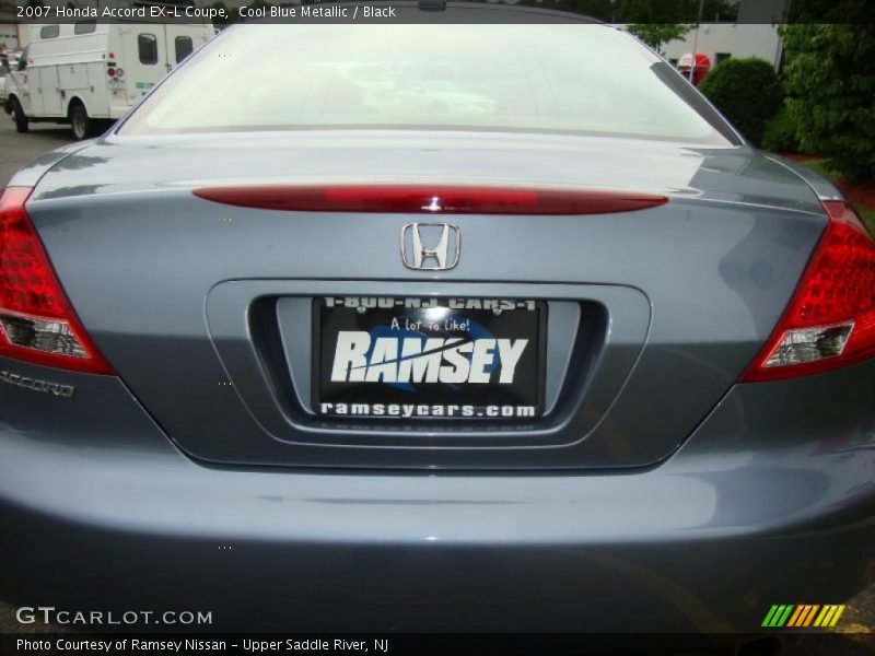 Cool Blue Metallic / Black 2007 Honda Accord EX-L Coupe